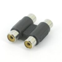 Cinch-Adapter, 2-fach, 2 x Cinch (f) <=> 2 x Cinch (f)