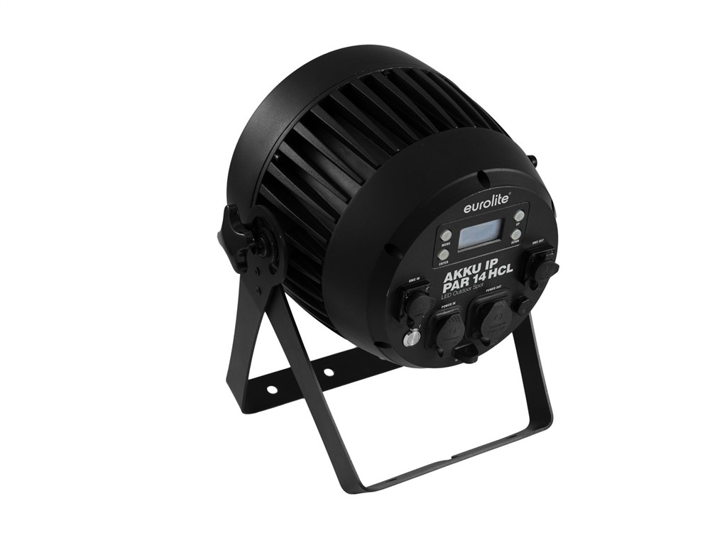 LED-Scheinwerfer Akku IP PAR-14 HCL, Outdoor IP65 wasserfest, 14 x 10Watt LED, QuickDMX, kabellos – Bild 6