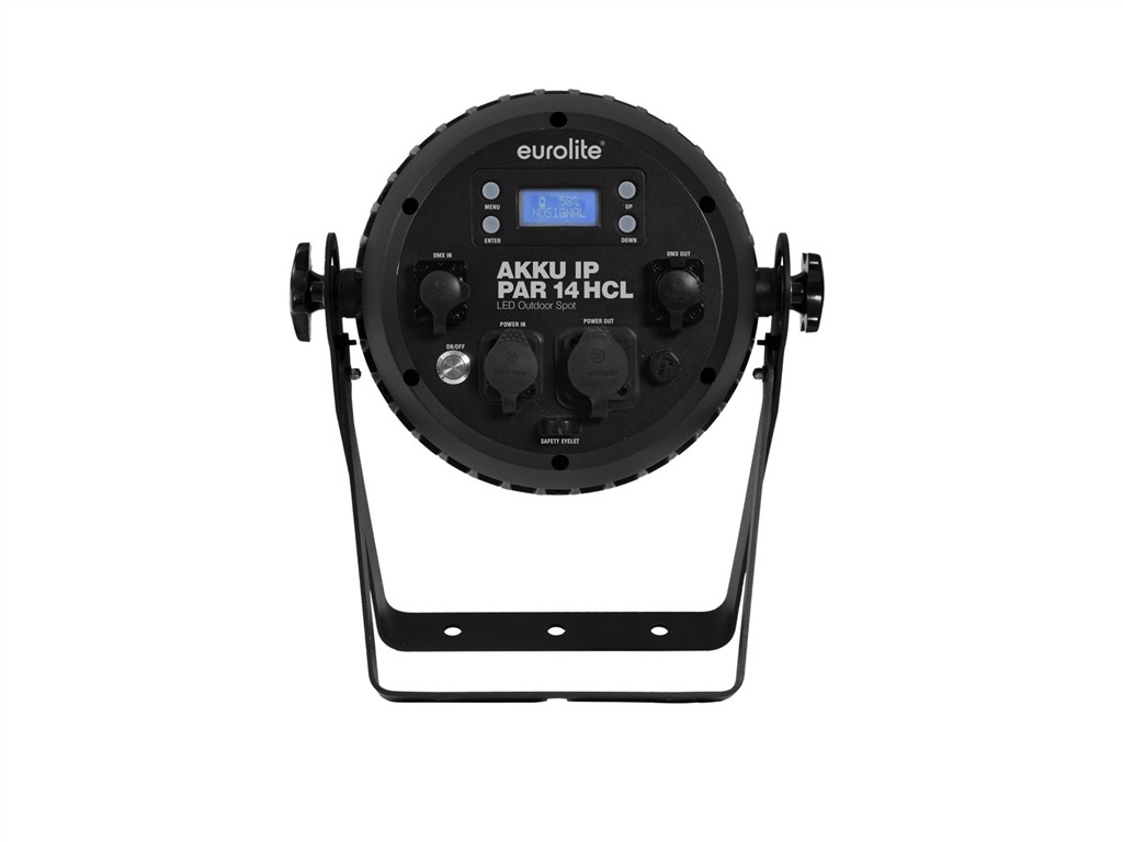 LED-Scheinwerfer Akku IP PAR-14 HCL, Outdoor IP65 wasserfest, 14 x 10Watt LED, QuickDMX, kabellos – Bild 8