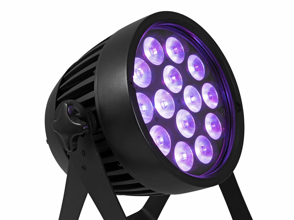 LED-Scheinwerfer Akku IP PAR-14 HCL, Outdoor IP65 wasserfest, 14 x 10Watt LED, QuickDMX, kabellos – Bild 9