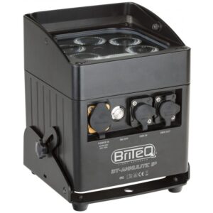LED-Scheinwerfer BT-AKKULITE IP, Outdooor IP65 wasserfest, 6 x 10Watt LED, W-DMX, kabellos