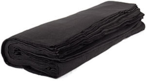 Molton, 3m x 5m, schwarz, DIN-4102 B1, schwer entflammbar
