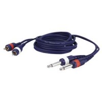 Cinch (m) <=> Klinke 6,3m, (m) Kabel, 3m