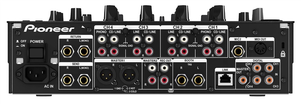 Mischpult Pioneer DJM-900 NXS, 4-Kanäle, 2 x Mic, 6 x Line, 2 x Phono – Bild 4