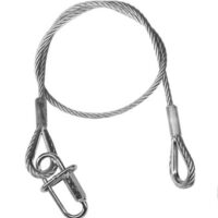 Fangseil/Safety, 4mm, 60cm, bis 10kg – Bild 2