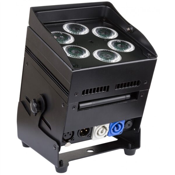 LED-Scheinwerfer-Set, 6 x LED-Scheinwerfer Accu-Color, 6 x 10Watt LED, W-DMX, kabellos - Image 3