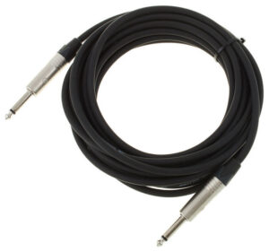 Klinke 6,3mm (m) <=> Klinke 6,3mm (m) Kabel (1-fach), mono, 9m (Farbcode Braun)