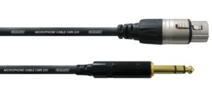 Klinke 6,3mm (m) <=> XLR (f) Kabel, 3m