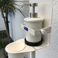 Desinfektionsmittelständer, Pumpflasche inkl. Händedesinfektionsmittel, K&M – Bild 3