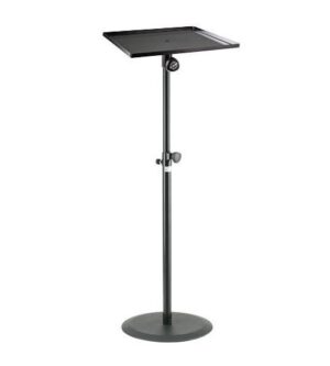 Tisch für Beamer, Rundsockel-Stativ, 92-147cm, K&M