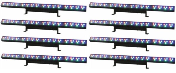 LED-Bar-Set, 8 x LED-Bar 48 x 1Watt LED