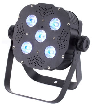 LED-Scheinwerfer Flat, 5 x 8Watt LED, DMX oder Musiksteuerung