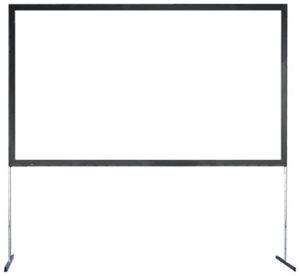 Leinwand, inkl. Rahmen & Füßen, 280cm x 160cm, 16:9, 120", Aufprojektions-Leinwand, AV Stumpfl