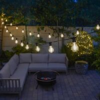 Lichterkette, 10er, weiss, Outdoor IP54 spritzwasserfest, 10m