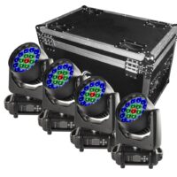 Moving-Head-Set 4 x WASH 19x15W RGBW LED