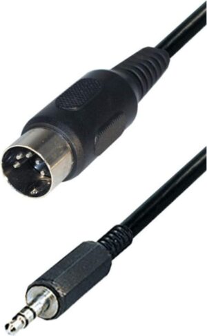 Mini-Klinke 3,5mm (m) <=> Midi 5-Pol (m) Kabel, 1,5m