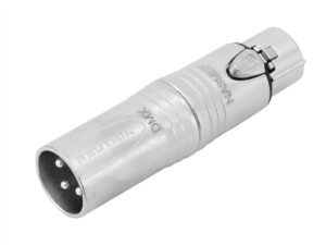 XLR-Adapter, 3-Pol (m) <=> 5-Pol (f), Neutrik