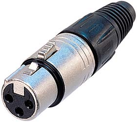 Verkauf - XLR-Stecker, Female 3-Pol, Neutrik NC3FX