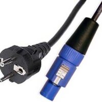 Powercon (f) <=> Schuko-Stecker-Kabel (m), 1,2m