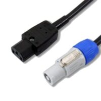 Powercon (m) <=> Kaltgeräte-Kabel (f), 2m