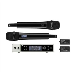 Funkmikrofon Sennheiser EW-DX EM 2, Q1-9, 2 x Handfunkmikrofon, 2-Kanal Empfängerstation