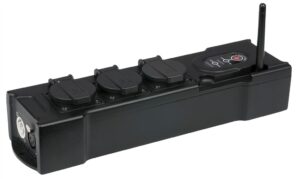 Schukoverteiler-PowerBox, 3-fach, W-DMX, Powercon