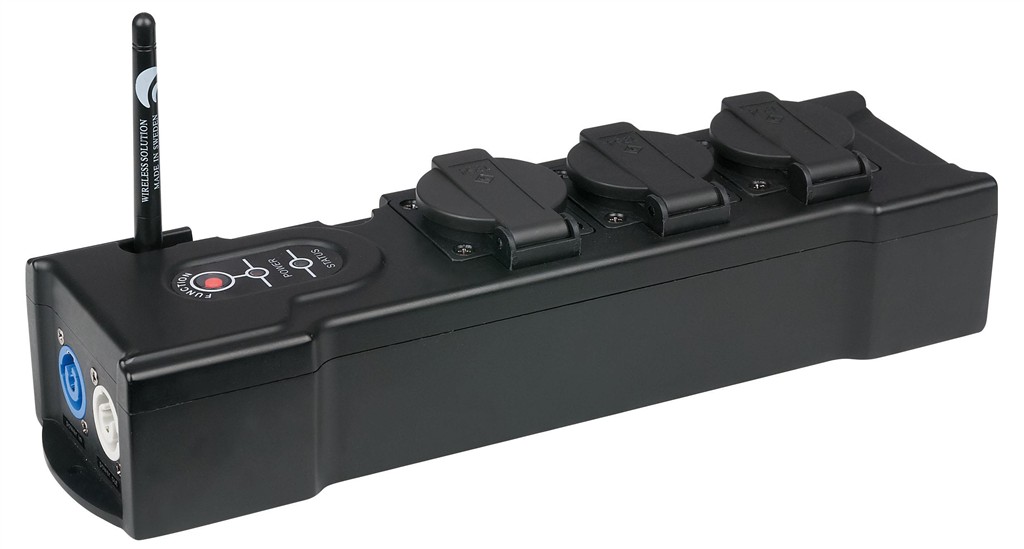 Schukoverteiler-PowerBox, 3-fach, W-DMX, Powercon – Bild 4