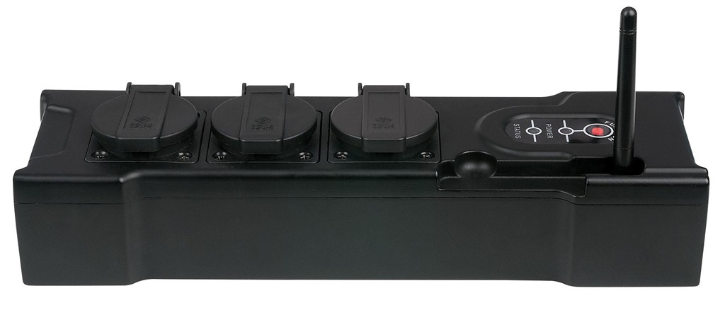 Schukoverteiler-PowerBox, 3-fach, W-DMX, Powercon – Bild 5