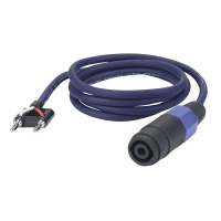 Speakon-Bridge-Kabel, 1m (Farbcode Grau)