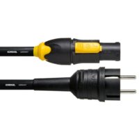 Powercon-True1 (f) <=> Schuko-Stecker-Kabel (m), 2m