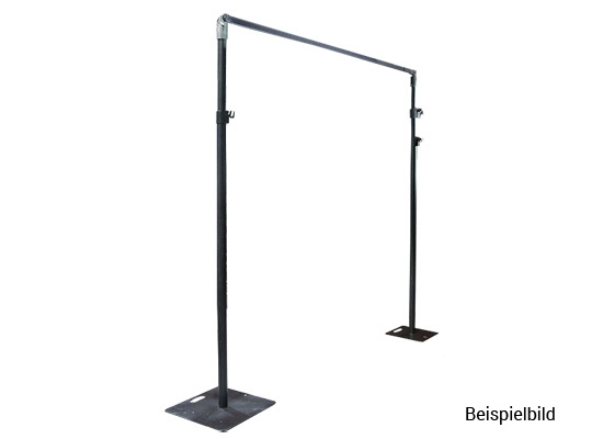 Wentex Pipes & Drapes Teleskopstange, horizontal, 1,8m - 3,0m – Bild 5