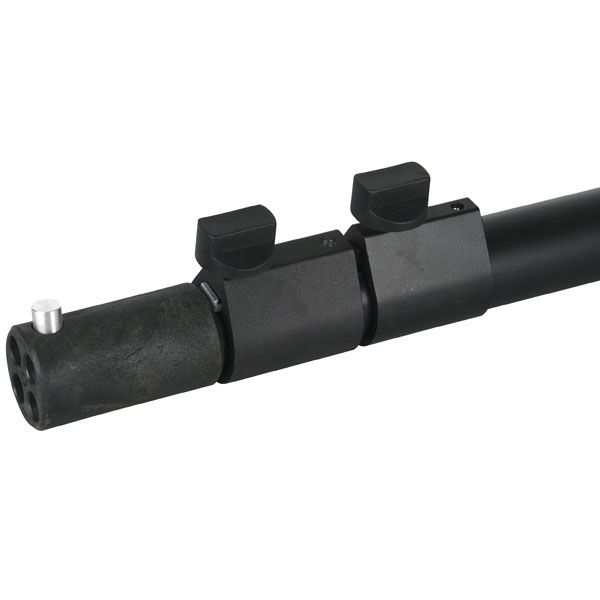 Wentex Pipes & Drapes Grundsystem-Set, 3m breit, 4m lang, schwarz, DIN-4102 B1, schwer entflammbar – Bild 6