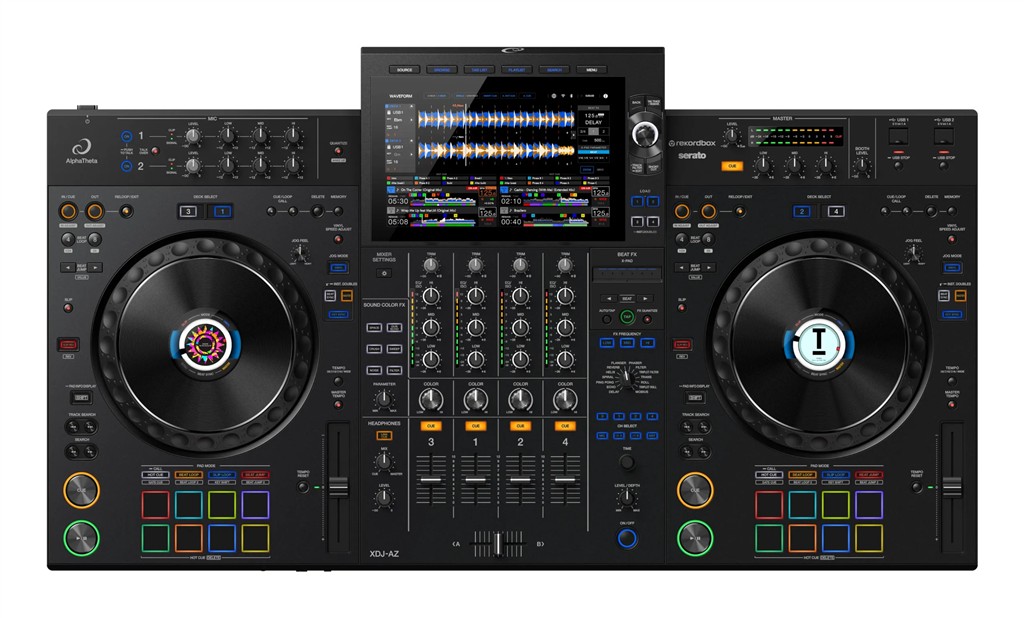 All-in-one-DJ-System AlphaTheta XDJ-AZ, 2 x Mic, 2 x Line/Phono – Bild 4