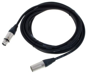 XLR-Kabel, 3-Pol, 1m (Farbcode Grau)